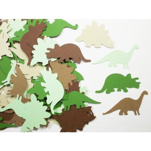 80pcs 4cm Solid Color Dinosaur Confetti Dinosaur Theme Birthday Party for Kids boy Desktop Decoration Random Mixed Color 8D1076