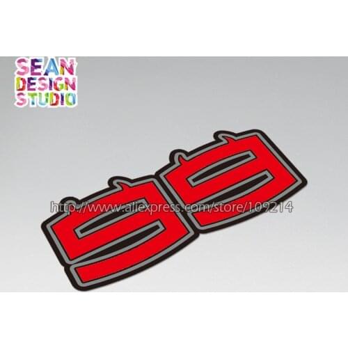 99 jorge lorenzo sticker Helmet Motorcycle Auto Decal Reflective Waterproof Sticker 12