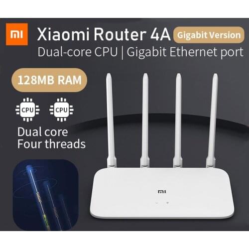 Global Version Original Xiaomi Router 4A Gigabit Edition 128 Mb DDR3 2.4 Ghz 5 Ghz Dual Band 1167Mbps Wifi Router Wifi Extender
