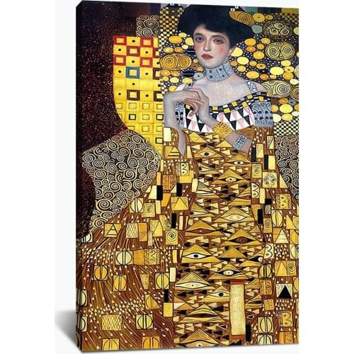 Paintings Gustav Klimt Adele Bloch Bauer Wall Art Canvas Modular Picture HD Print Posters No Frame For Living Room Home Decor