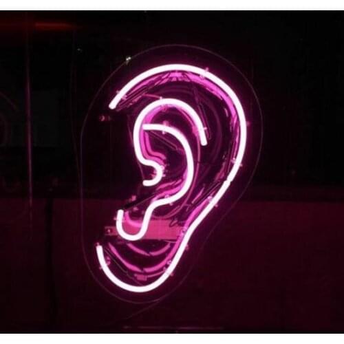 Neon Sign For Right Ear Beer Bar club Lamp resterant board light Hotel custom Home decorate diner coffee Impact Attract light