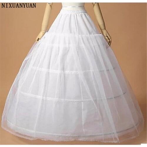 NIXUANYUAN Wholesale 4 Hoop Big Petticoat Underskirt For Ball Gown Wedding Dress Underwear Crinoline 2021