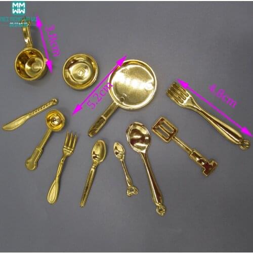 Fits 1/3 1/4 1/6 BJD SD doll accessories Mini cutlery wine bottle bread cake