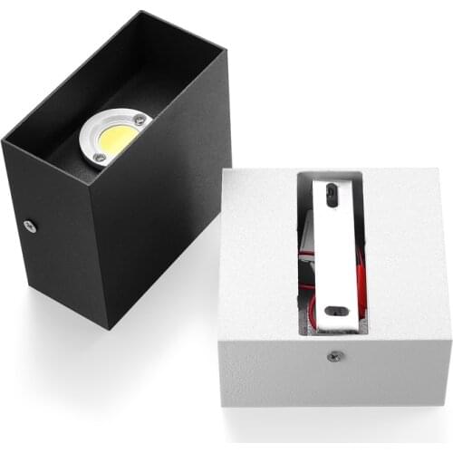 Dimmable 6W 85-265V Cube COB LED Indoor Lighting Wall Lamp Modern Home Lighting Decoration Sconce Aluminum Lamp