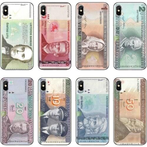 For Huawei Mate 20 10 9 P30 P20 P10 P9 pro Lite P Smart plus 2019 Transparent cover case Lithuania Litas Money LTL