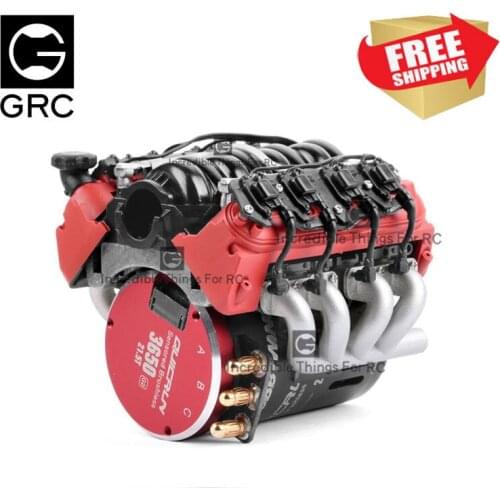 Radio control car TRX4 trax LS7 Simulated hood fan radiator V8 hood no sensor G153S/R option upgrade parts