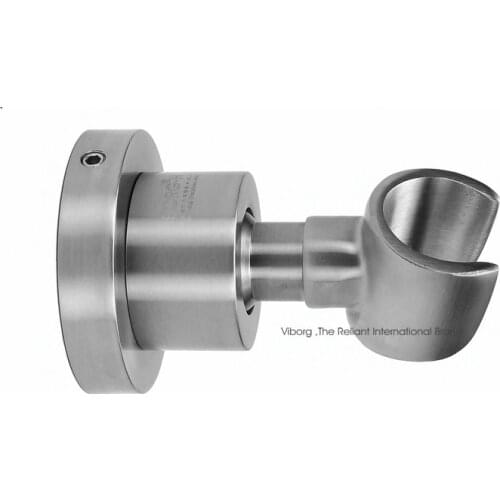 VIBORG Deluxe SUS304 Stainless Steel Casting Rotatable Shower Head Holder, Handheld Shower Head Holder Bracket SATIN NICKEL