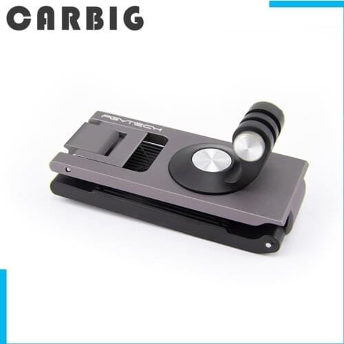 PGYTECH For DJI OMSO Pocket 2 Action Camera Strap Holder L Bracket Rotatable Mount For Action Gopro 9 Go Pro Handheld Gimbal