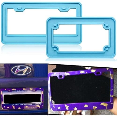 License Plate Frame Silicone Mold for DIY License Plate Resin Mold Epoxy Frame Mold DIY Handmade Crafts