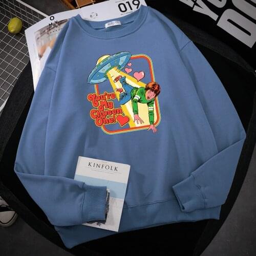 My Chosen One Funny Cartoons Print Mens Hoodie Fashion Warm Hoody Autumn Fleece Sweatshirt Korean Comfortable women Sportswears