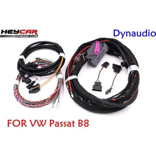 Install Update Dynaudio System acoustics Wire harness Cable For VW Passat B8