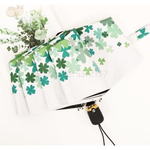 Automatic umbrella, sunny and rainy dual-purpose folding sun umbrella, sunscreen and anti ultraviolet umbrella in summer