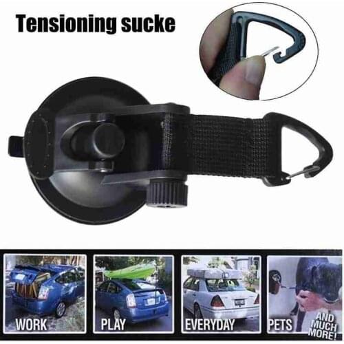 1Pcs Suction Cup Securing Hook Tie Down Camping Tarp as Car Side Awning Pool Tarps Tents Securing Hook Universal