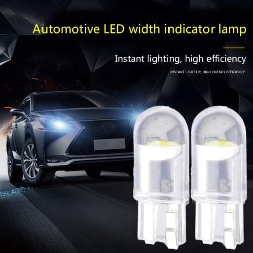 10Pcs Car LED T10 W5W COB Reading Dome Lamp Marker Light Wedge Lights License Plate Bulbs