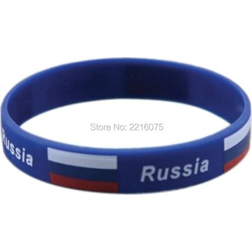 300pcs Flag Russia wristband silicone bracelets free shipping by DHL express