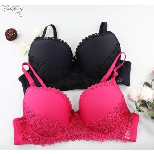 Parifairy Fashion Embroidere Bra Everyday Women Sexy Lingeries D Cup 38/85 40/90 42/95 44/100 46/105 48/110 6 Colors Brassieres