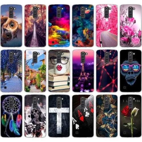 Case For LG K7 Case Soft Silicone Back Cover For LG K7 X210ds X210 ds Tribute 5 LS675 MS330 LG-X210ds M1 LG-K7 5.0" Phone Cases