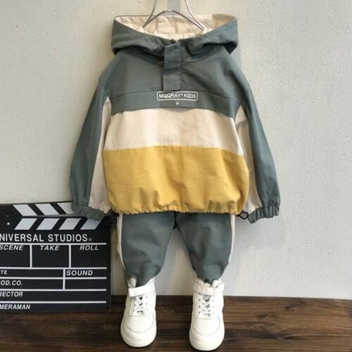 Childrens suit 2020 Autumn wear trend Boys and girls' sports casual fashion hoodie two-piece set kids clothes girls