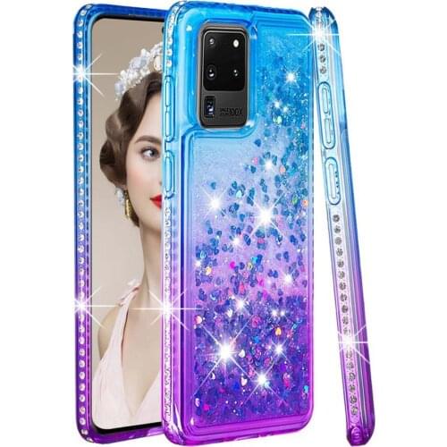 For Xiaomi Mi 9T Redmi K20 Pro 7A Luxury Gradient Glitter Quicksand Transparent Phone Case Diamond Shockproof TPU Back Cover