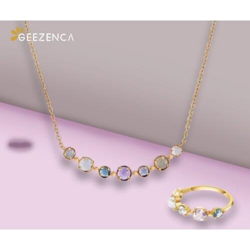 Наборы с драгоценными камнями GEEZENCA China At AliExpress