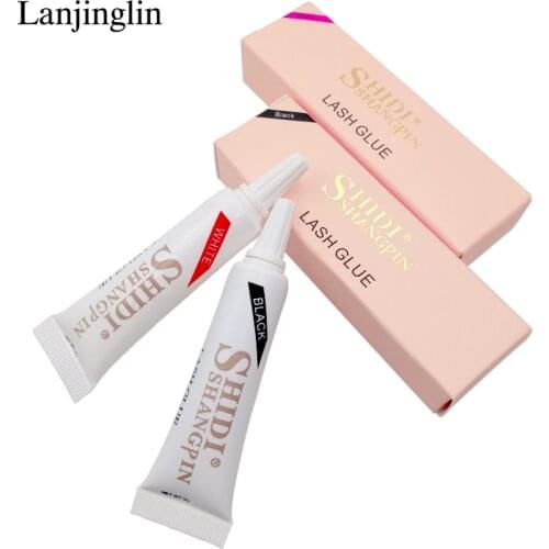 LANJINGLIN Professional Eyelash Glue Clear/Black Waterproof False Eyelashes Makeup Adhesive Eye Lash Glue Cosmetic Tools