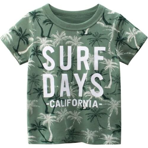 Summer T-Shirts Baby Boys Girls Toddler Printed Cartoon Short Sleeves Kids Sweatshirt Children Cotton Unisex Clothes Tops Tees