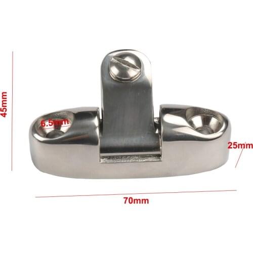 Mizugiwa 2Pcs/lot 316 Marine SS Boat Bimini Top Side Mount 150 Degree Swivel Deck Hinge With Rubber Pad Fittings Hardware