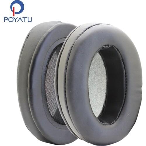 POYATU Angled Memory Foam Earpad For Brainwavz HM5 Headphone Earpads For Brainwavz HM 5 Headphone Relacement Earpad Cover Pads