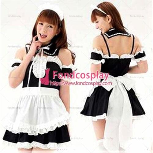 Lockable sissy maid dress cotton uniform Tailor-made [G1617]