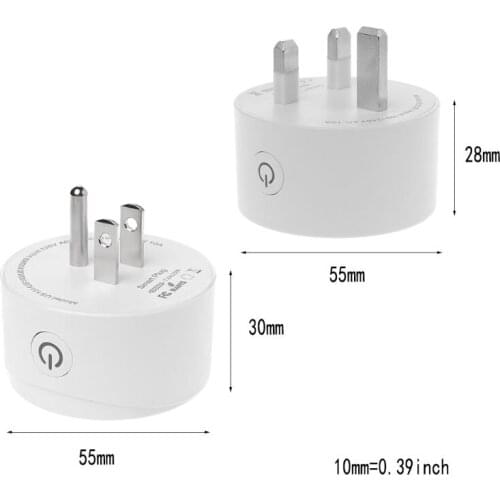 Smart WiFi Outlet Wireless Socket Remote Control Timer Plug Switch US UK for Amazon Alexa Home IFTTT QW