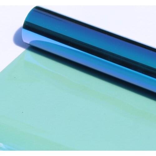 SUNICE 55% Visible Light Transmission Home Auto House Window Tint Summer Solar Shade Film 152cmX30cm(60inchX11.8inch) adhesive