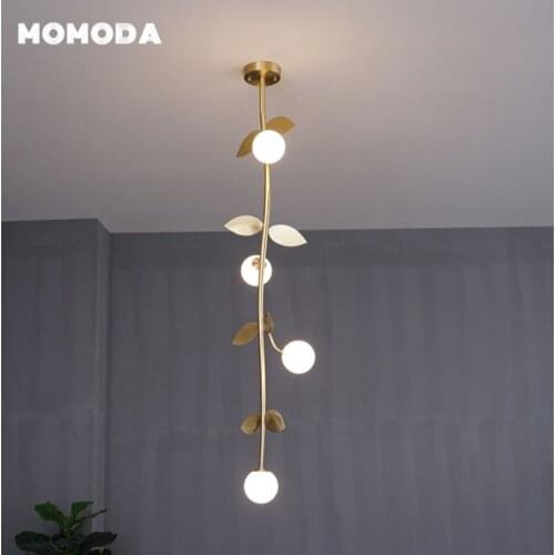 Nordic LED Pendant Light Postmodern Flower Ball Glass Chandeliers Lighting Fixture Bedroom Living Room Staircase Lamps Lustre