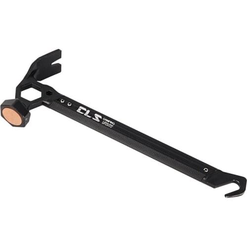 Outdoor tent aluminum alloy handle stainless steel hammer copper head mountaineering camping nail hammer nail puller