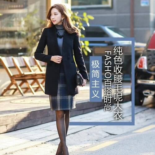 2020 Size Large Fashion Basic Jacket Blazer Women Suit Wool Long Sleeve Ladies Autumn Coats Casual female jacket LX1363
