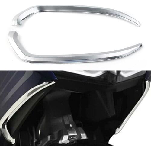 1 Pair Motorcycle Vertical Vent Trim Ornament For Honda Goldwing 1800 Gold Wing GL1800 2018 2019 2020 2021 Chrome ABS