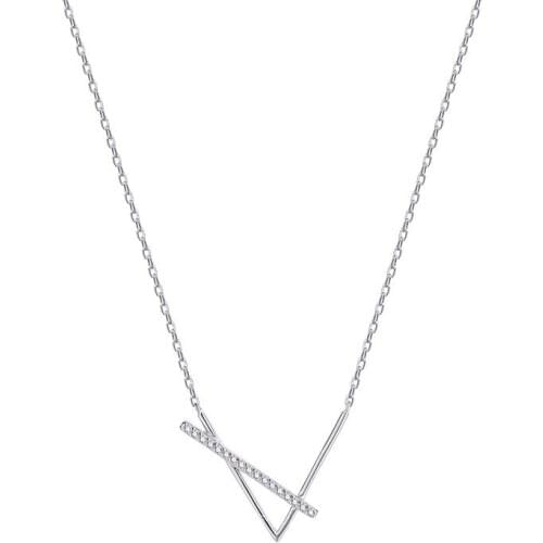 925 Sterling Silver Pin New Geometric Simplicity, Light Luxury, Cool Style and Fashionable Clavicle Chain
