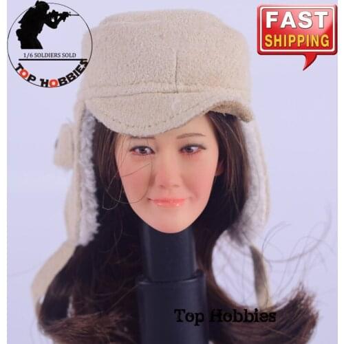 In Stock 1/6 Scale Figure Accessory Warm Hat Ear protection Cap Winter Soldier Cold Hat Cotton Suede F 12” Soldier Headsculpt