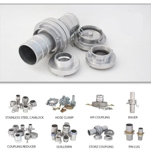 Aluminum Storz Coupling Fitting Cap Adapter Male Female Jet Spray Fire Hose Hydraulic Nozzle
