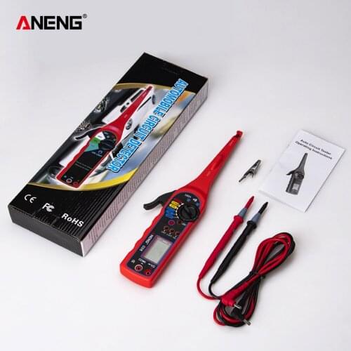 ANENG C08 Automobile Circuit Tester Multi-function Auto Circuit Multimeter Lamp Car Repair Electrical Multimeter 0-60V( Screen)