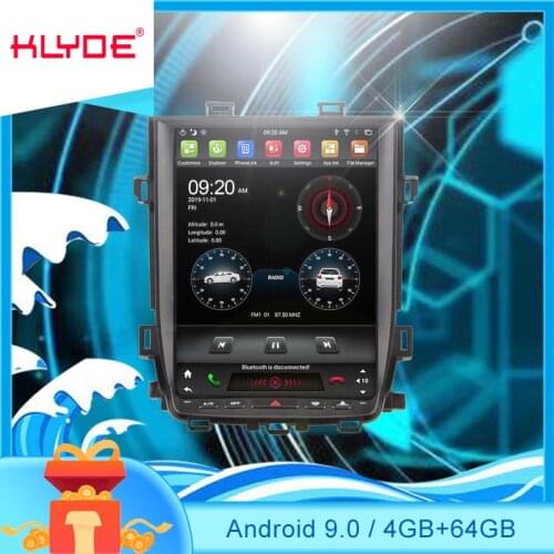 KLYDE 12.1 inch vertical screen android car audio system video gps for Alphard 2008-2015 head unit