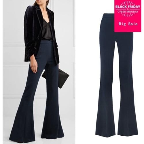 Longer Size Can fit 160cm -200cm height flare pants 2020 new Fashion brand England style big flare was thin trousers WQ05