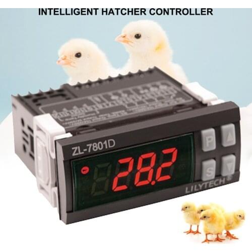 Yieryi ZL-7801D LCD Digital Hatching Egg Controller Incubator Temperature Humidity Controller Egg Incubator 110-240(V)