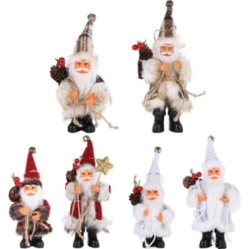 Santa Claus White Mickey Red Style Christmas Ornament Decoration Gift For Kids Christmas Tree Decoration Merry Xmas