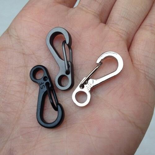 EDC Tools Spring Design Carabiner Clasps Portable Keychain Snap Clip Carabiner Hiking Buckle Split Hook