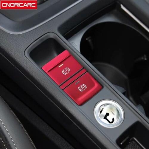 Electronic Handbrake Buttons Sequins Decoration Cover Trim Car Styling For Audi Q3 2019 2020 Aluminum Alloy Interior Accessories