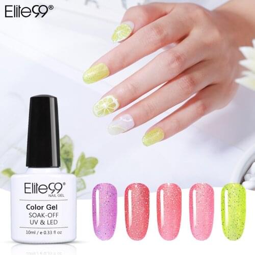 Elite99 10ml Rainbow Candy Series Gel Nail Polish Soak Off Top Base Coat Primer For Nails UV LED Gel Varnish Nail Art Manicure