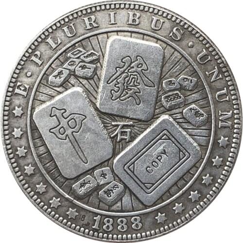 Hobo Nickel USA Morgan Dollar 1888-O COIN COPY Type 138