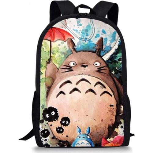 Kawaii Adorable Totoro Japanese Anime Backpacks School Bags SchoolBag for girls boys orthopedic cartoon packbag mochila escolar