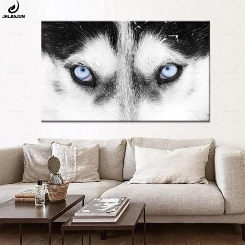 JHLJIAJUN Modular Poster Wolf Eyes Animals Canvas Painting Poster Wall Art Prints And Posters Home Decor For Living Room