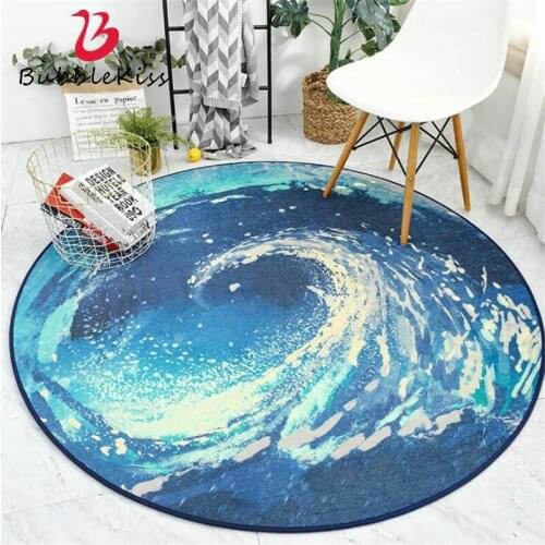 Nordic Style Soft Round Carpets For Bedroom Decor Area Rugs Kid Playing Mats Decor Home Carpet Floor Mat Delicate Rugs For Home